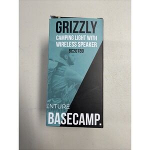 Basecamp Grizzly Camping Light Lantern With Wireless Speaker Brand New